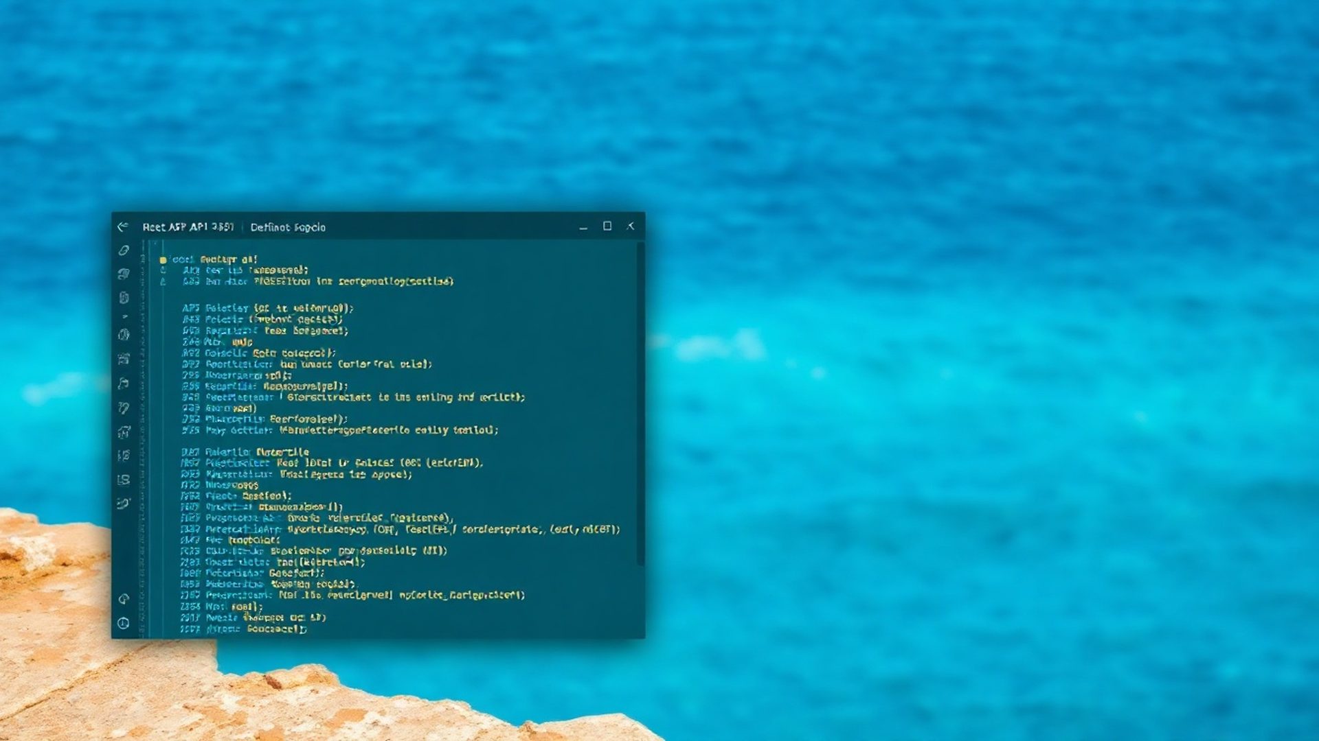 Prikaz Calmharborz REST API sučelja u teal-modernom dizajnu